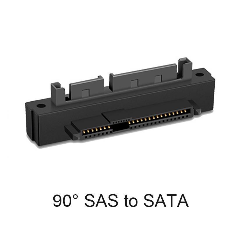 

Professional SFF-8482 SAS To SATA Converter 180 Degree 90 Right Angle Adapter Converter Straight Head for Motherboard PC