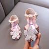 Autumn new style ladylike baby girl girls' princess rhinestone flower flat shoes, leather shoes, dance performance shoes