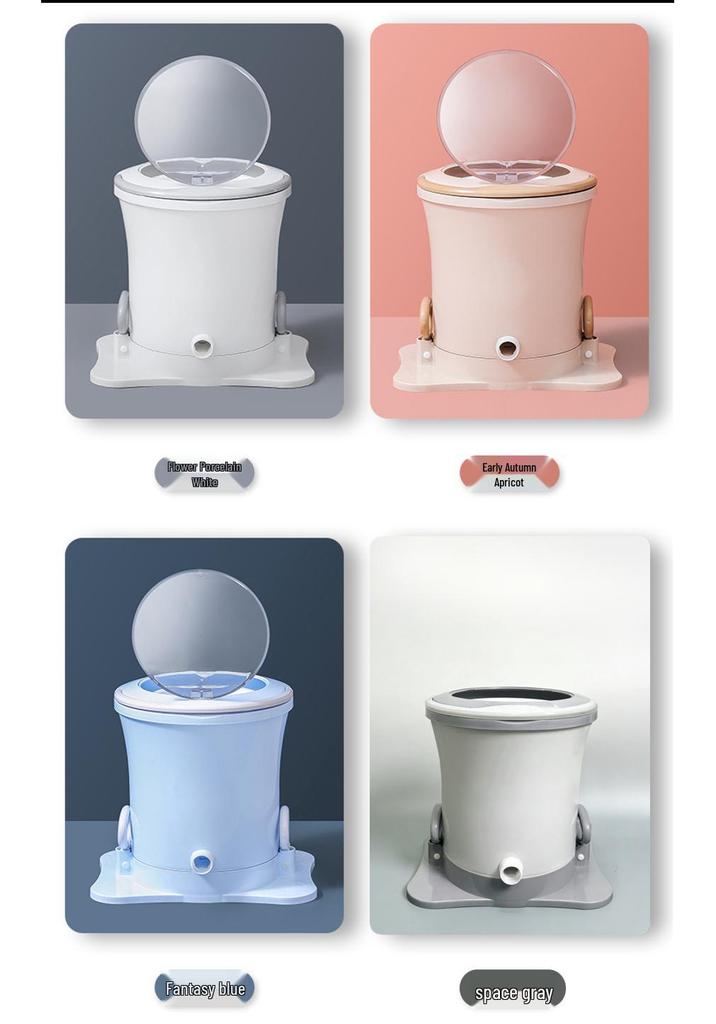 Ten-Second Manual Dehydrator: Compact, Unique Spin Dryer for Student Dorms (Non-Crank, Hand-Pull Rope Design)
