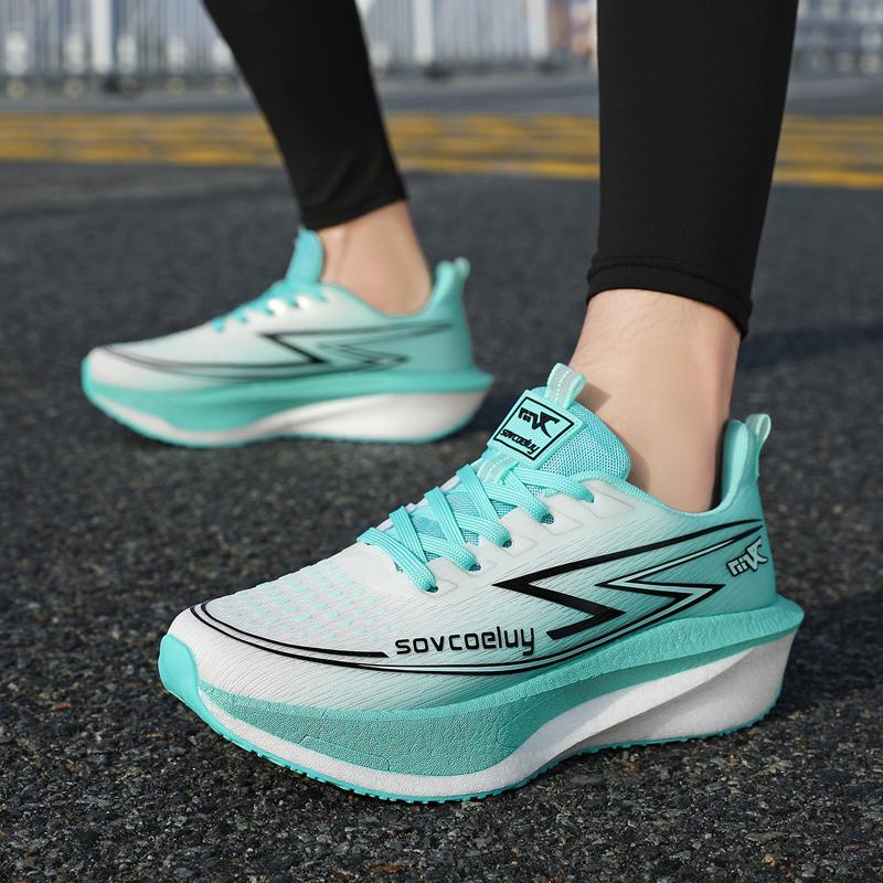 Herren Sports Spezialität Marathon Laufschuhe Carbonplatte Atmungsaktiv Leichtgewicht Damen Bequem Sportlich Rutschfest Dämpfung Stabilität Sneaker