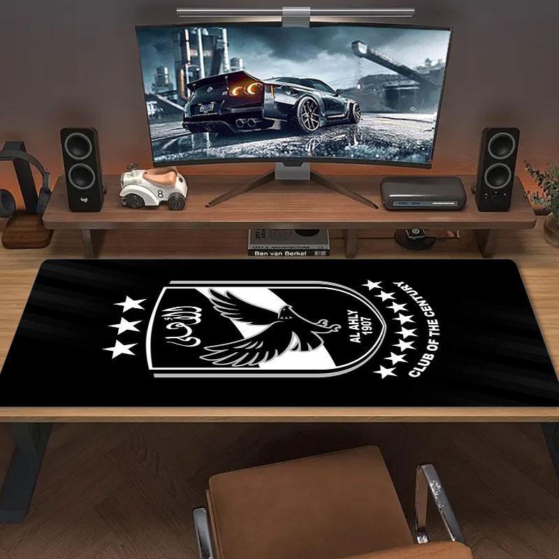 Al Ahly Sporting Club Mouse Pad, Large Gaming Desk Mat, Non-slip XXL Mousepad for Laptop & Tablet, Mini PC Playmat with Stitched Edges