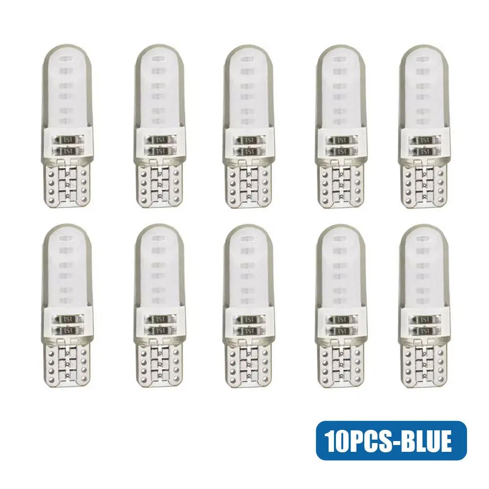 10pcs Universal W5W 501 T10 Car Lights Led Bulbs COB 12V Smd Decorative Light Side Bulbs Car Lights Interior Accessories