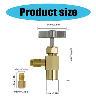 R134A Self Sealing Can Tap For Valves Refrigerants Dispenser Bottle Opener Car Air Conditioner Charging Vehicle Workshop