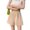 2026 Summer Women's Slimming A-line Wide-leg Shorts - Korean Style, Versatile, Casual Fit