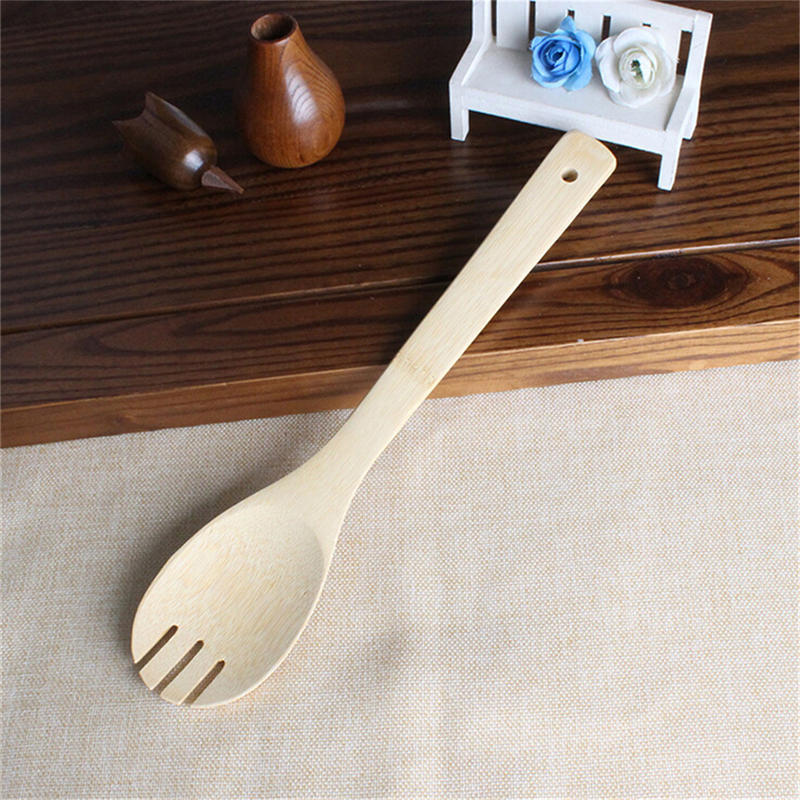 6X/Set Bamboo Utensil Kitchen Wooden Cooking Tools Spoon Spatula Mixing Hot Sale