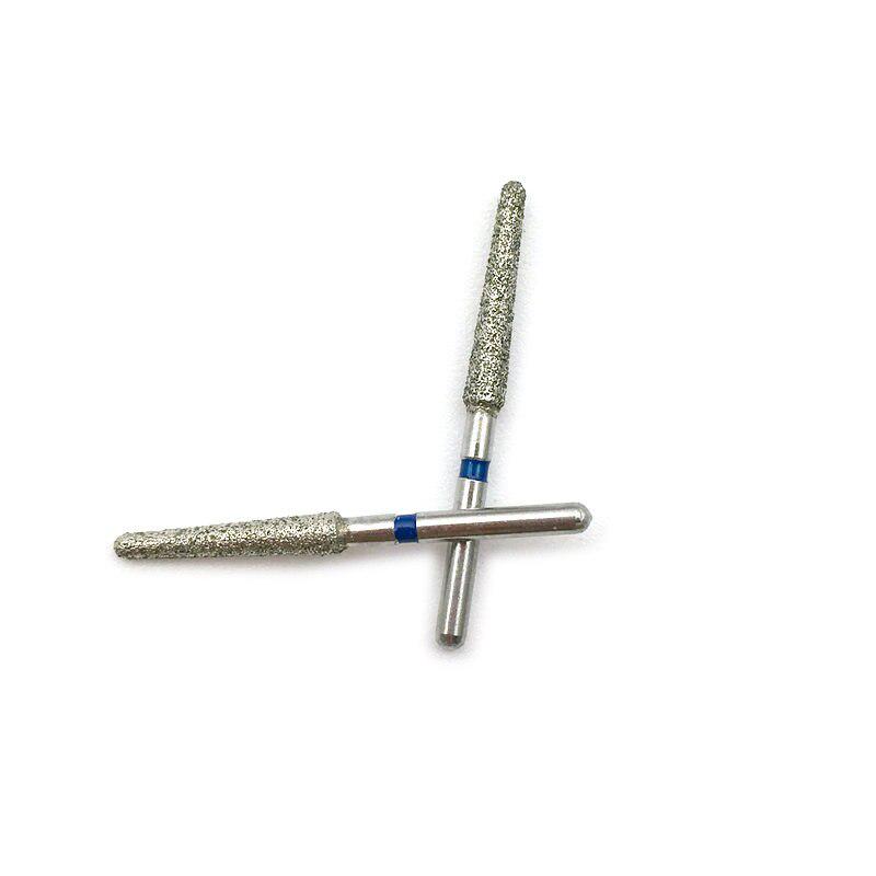 10ks Dental Diamond Bur Vrták Střední leštění Vyhlazování Pro vysokorychlostní násadec FG 1,6mm Zubařské nástroje TR-15