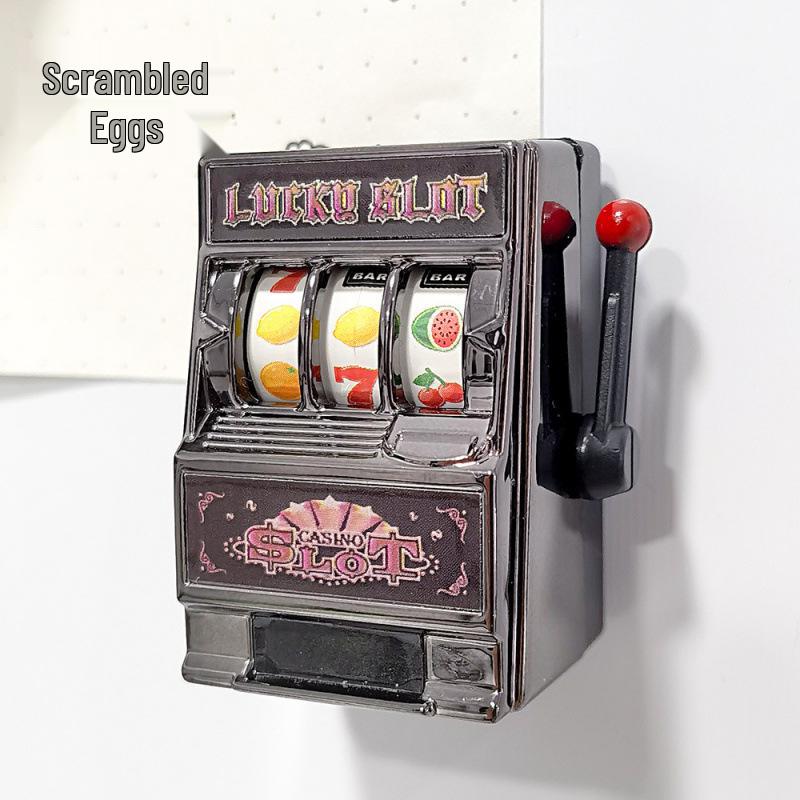 Macau Slot Machine Magnet: Lucky 777 Fruit Design Tourist Souvenir Gift Magnet with Regular Opp Pack