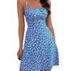 Summer Floral Printed Backless Suspender Short Dress Sexy Slim Fit Loose Lace-up A-line Party Dresses Casual Sexy Fashion Holiday Elegant Clothing