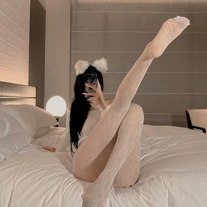 

Японская Лолита Ретро Цветочный Ротанг Белые Чулки Горячие Колготки Классическая Лолита Ажурные Кружевные Сетчатые Чулки Колготки с Ластовицей one size белый