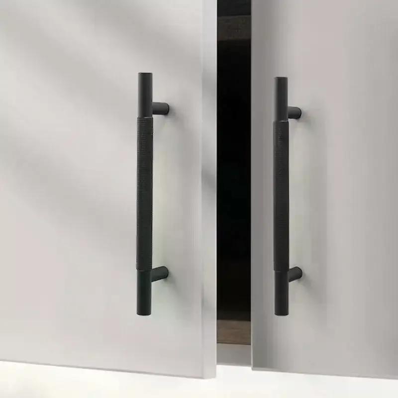 Gold Knurled Handles For Cabinet And Drawer Aluminum Alloy Wardrobe Handles Kitchen Cabinet Pulls Knurled Drawer Knobs