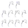 Without Piercing Lip Rings Sturdy Stainless Steel Imitation Lip Jewelry Secure Clip Designs for Sensitive Skin