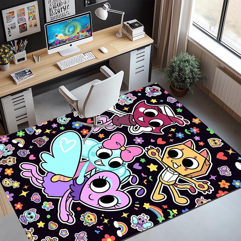 Dandy's World Pattern Rug, Indoor/Outdoor Mat, for Picnic, Gameroom, Bedroom, Office, Living Room, Home Decor Carpet, Birthday Gift