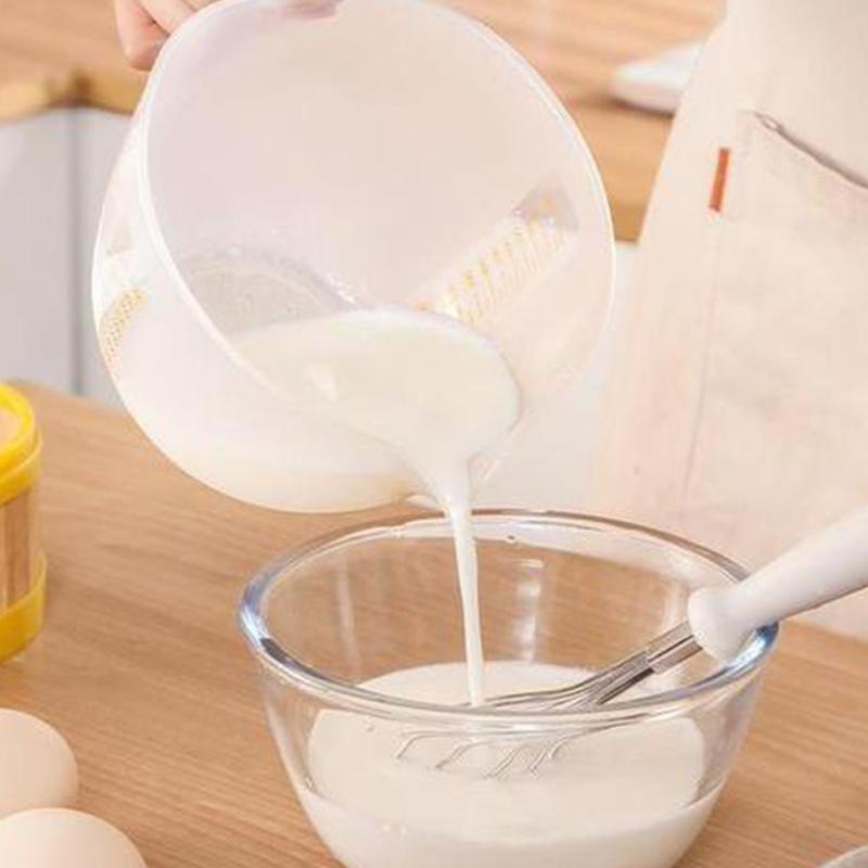 Egg White Separator 1L Large Capacity Kitchen Baking Multi-Functional Egg And Soy Milk Filter Egg Beating Mixing Bowl