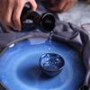 Japanese Sake Set Ceramic Blue Wine Cup Pot Tableware Retro Home Shochu Pot S Set Tableware Barware Accessories