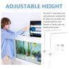 1 set Staffa Regolabile in Lega di Alluminio per Acquario Supporto Robusto Resistente Supporto Sospeso Stand per Illuminazione Acquario Luce