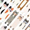 30 Sheets Lovely Bookmarks Cartoon Cats Page Marker Reading Bookmarks Decorative Bookmarks Creative Page Marker
