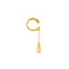 1 Piece C-Shaped Metal Teardrop Tassel Clip Earrings For Women No Piercings Ear Cuff Cartilage Clips  Jewelry