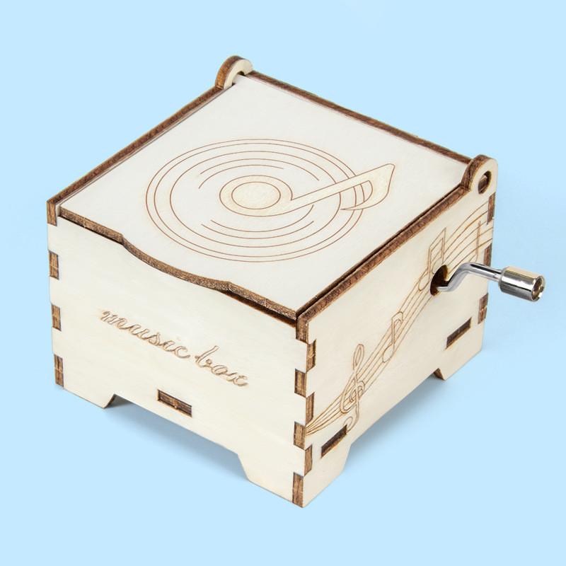 

Wooden Assembly Hand Cranked Music Box Children Puzzle Toy Set For Learning And Play