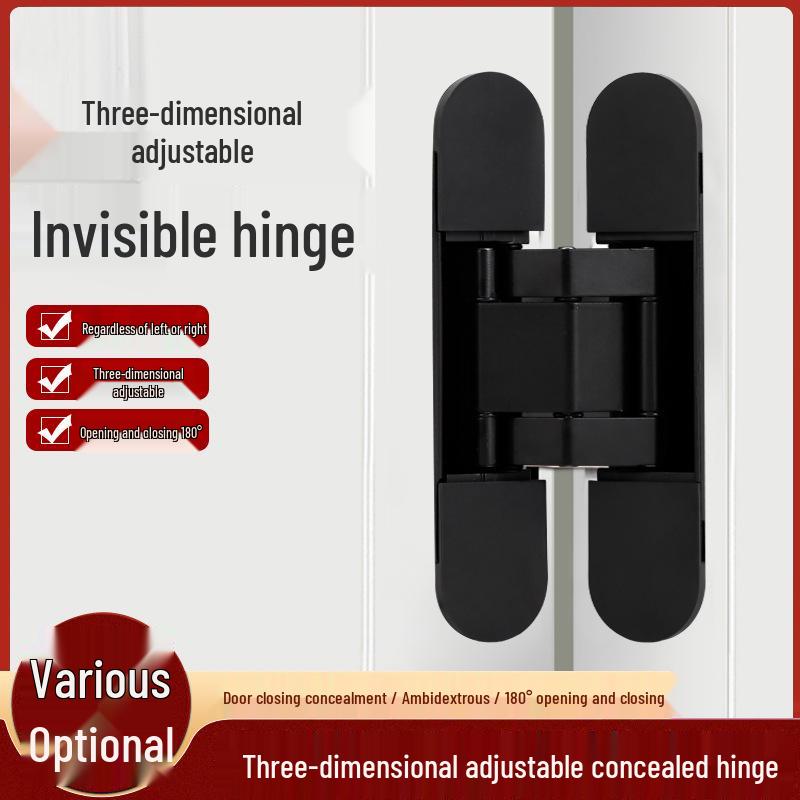 Three-Dimensional Adjustable Concealed Zinc Alloy Hinge for Outward Opening Wooden Doors