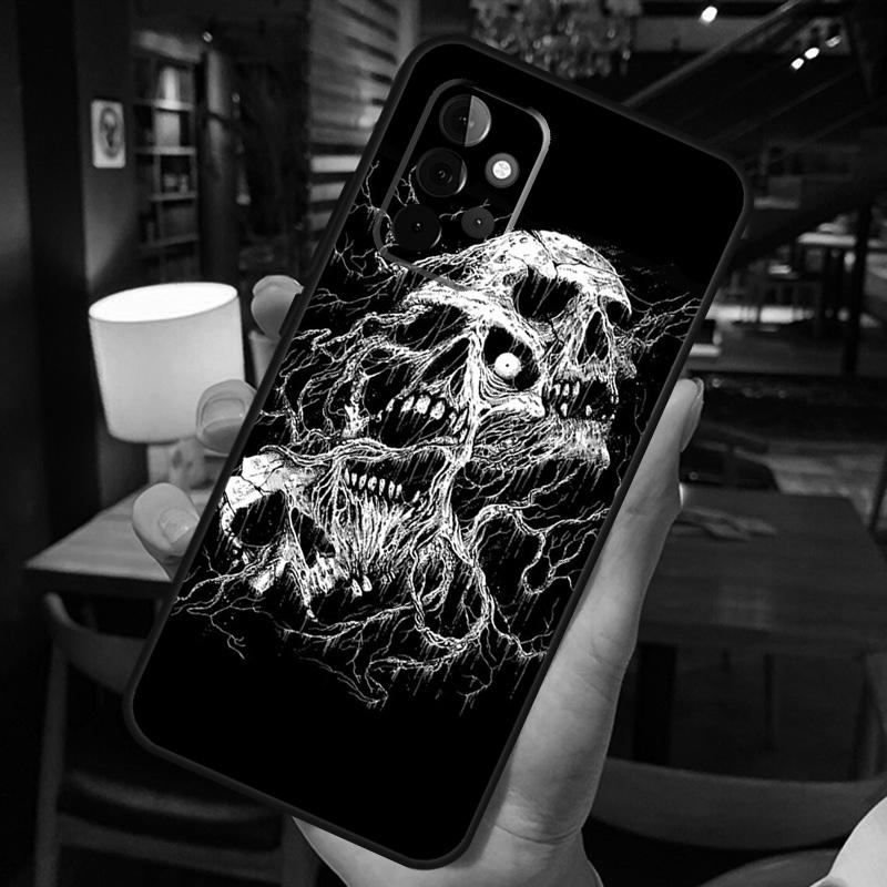 Gothic Fashion Skull Funda For Samsung A53 A33 A23 A13 A32 A22 A42 A52 A12 A51 A71 A52S A14 A34 A54 Case Cover