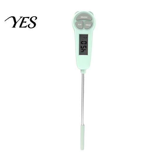 Oven Thermometer Food Thermometer, Instant Read Digital Cooking Accurate Temperature Measurement, for Grilling Baking Candy Frying Oil зелёный