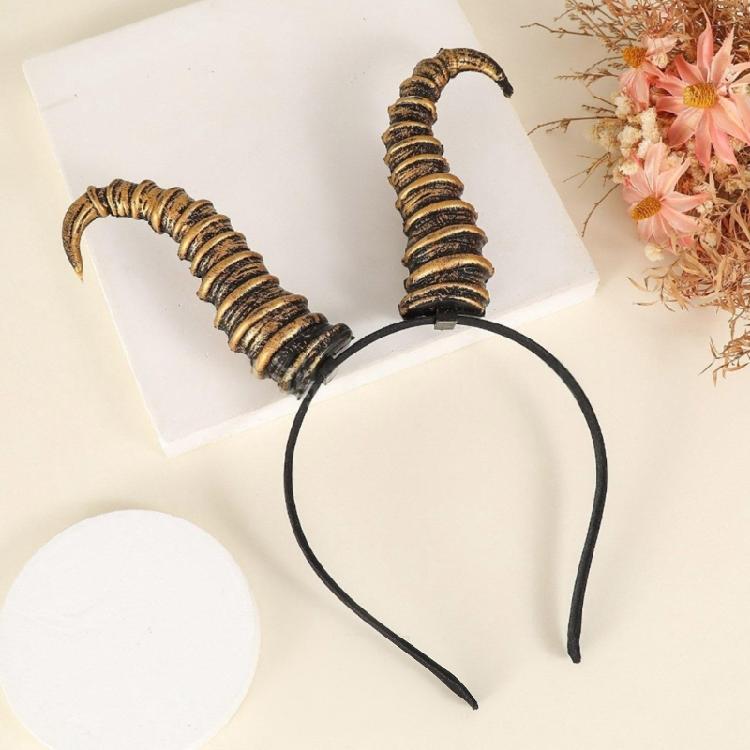 Unisex Plastic Devil Horn Headwear Practical Party Accessory Halloween Headbands Suitable For Costume Parties Daily Fun