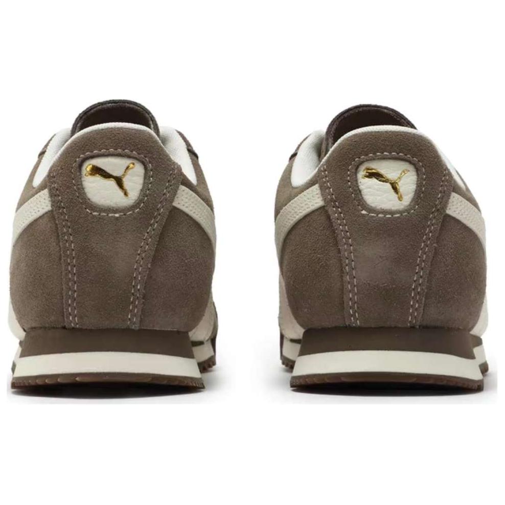Puma Roma Suede Totally Taupe Unisex Sneakers Brown Warm-White 398635-07