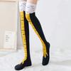 Chicken Leg Pattern Knee High Socks Soft Stretchy Stockings for Women Funny Novelty Halloween Party Cosplay Costume Daily Wear