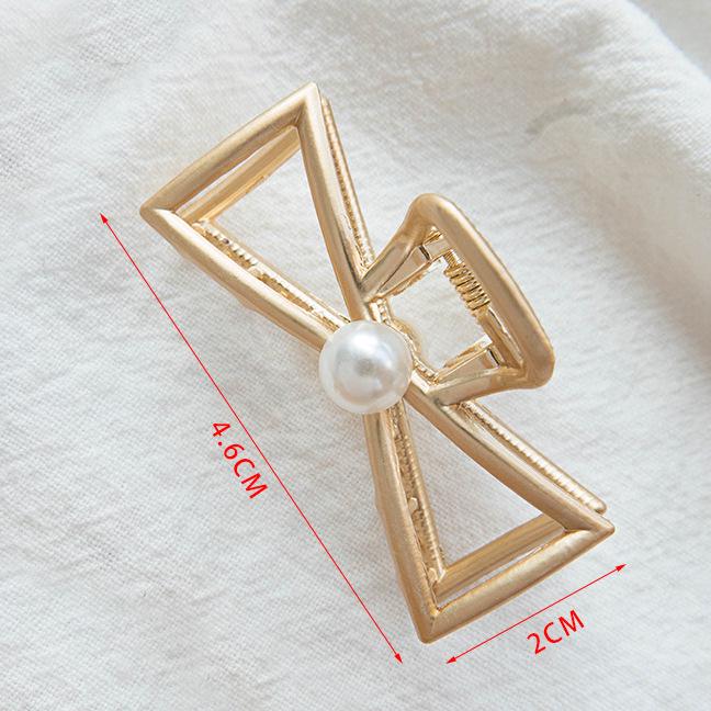 INS Minimalist Metal Claw Hairpin: Small & Medium Retro Hair Clip for European & American Styles, Korean Headwear