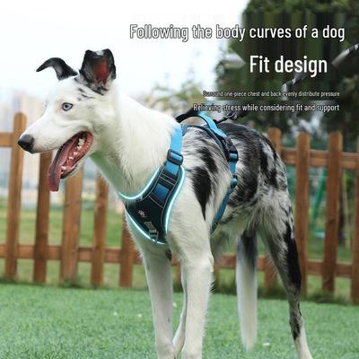 Arnés Ajustable Antiexplosivo en Forma de I para Perros Medianos y Grandes – Diseño Antiahogo