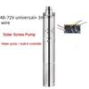 Small Household Stainless Steel Deep Well Submersible Pump Solar Brushless Screw DC Pump Irrigation Efficient Water Pump