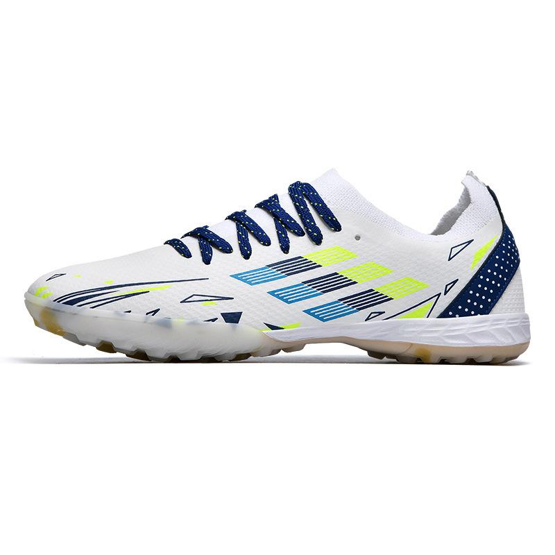 New C Luo Colorful Electroplated Bottom Couple Youth Student Game Training TPU Seamless Low-top Football Shoes