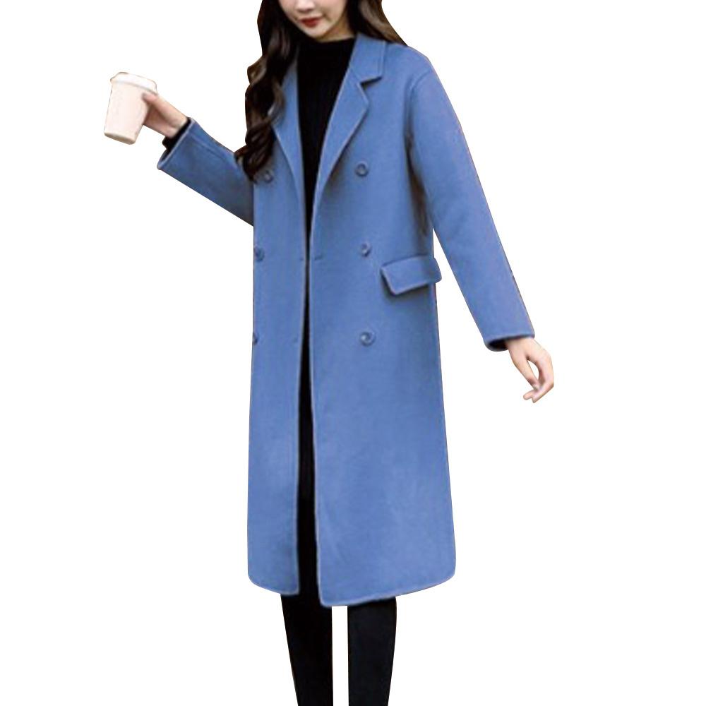 long coat with buttons