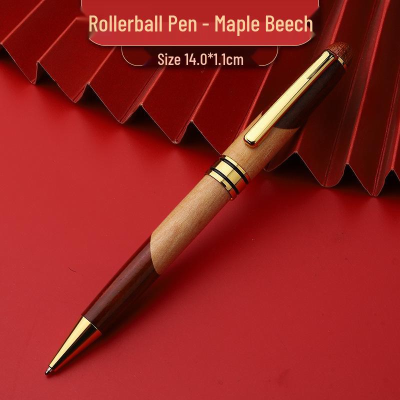 Retro Bamboo & Metal Pen: High-End Ballpoint, Fountain, Signature for Business or Graduation Gifts
