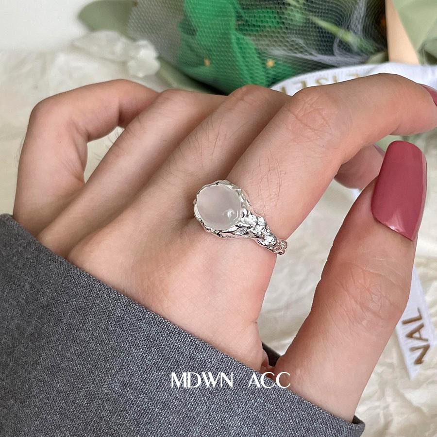 2025 New Luxe Retro Open Ring In S925 Sterling Silver with Double Pearls for Women