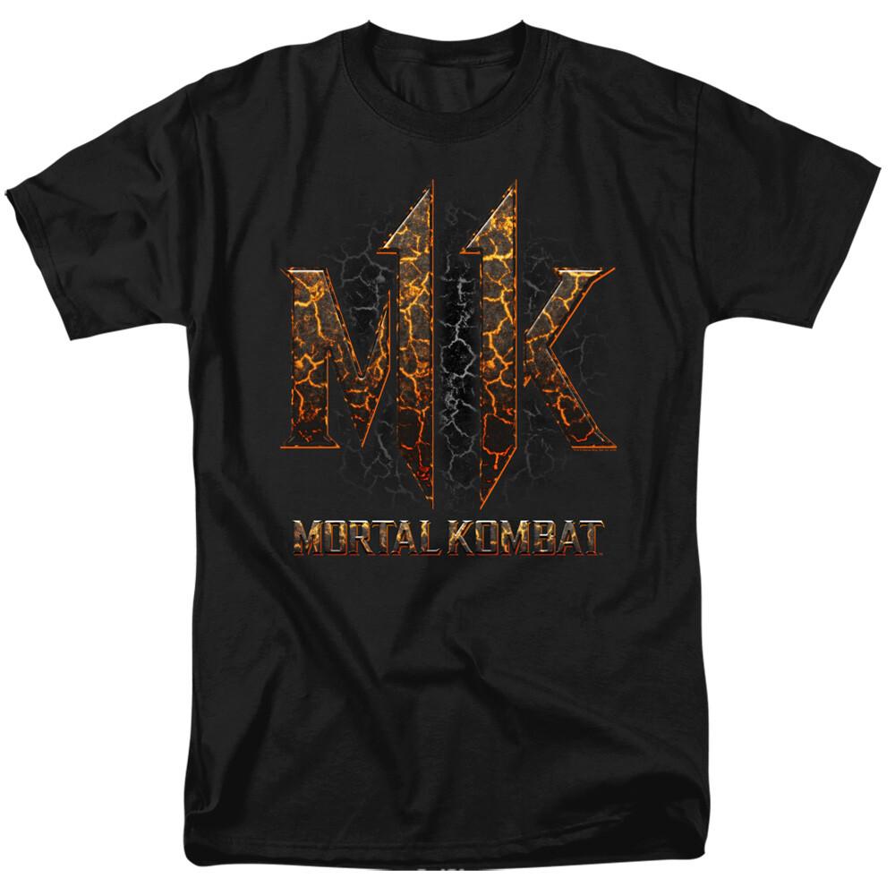 26 Mortal Kombat MK11 Lava Logo T Shirt Licensed Comic Book Video Game Tee Black Unisex T-Shirt XXXXL