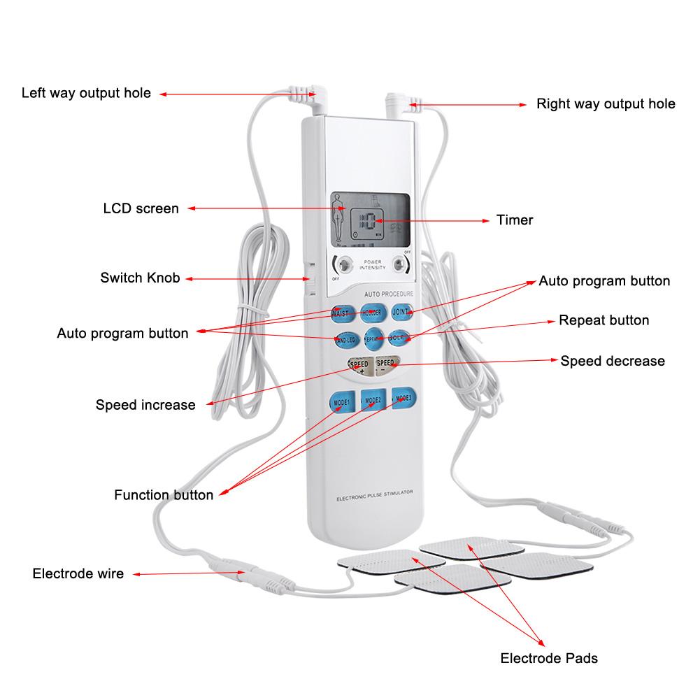 Portable Handheld Electronic Pulse Massager Body Relax Therapy Stimulator