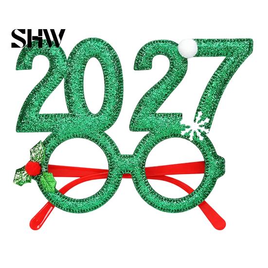 Parent-child Holiday Accessory Hair Hoop, Non-Slip Headband with Adjustable 2027 Digital Star And Number Design, Comfortable Elastic for Christmas New