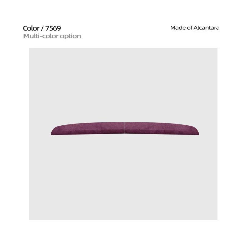 Car Front Dashboard Central Control Trim Strip Made of Alcantara Suede For Tesla Model 3 Highland 2024 Dashboard Cover Interior