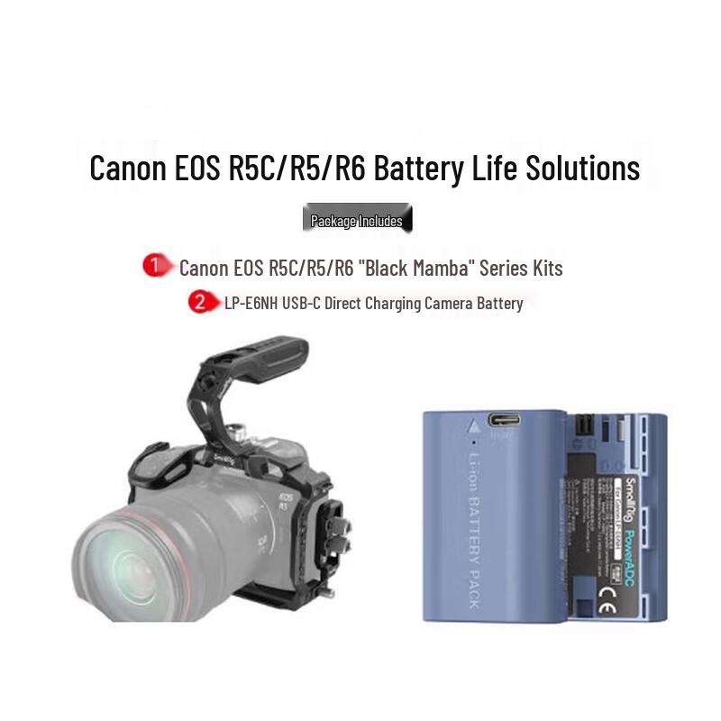 SmallRig Black Mamba Camera Cage Expansion Kit for Canon EOS R5C/R6