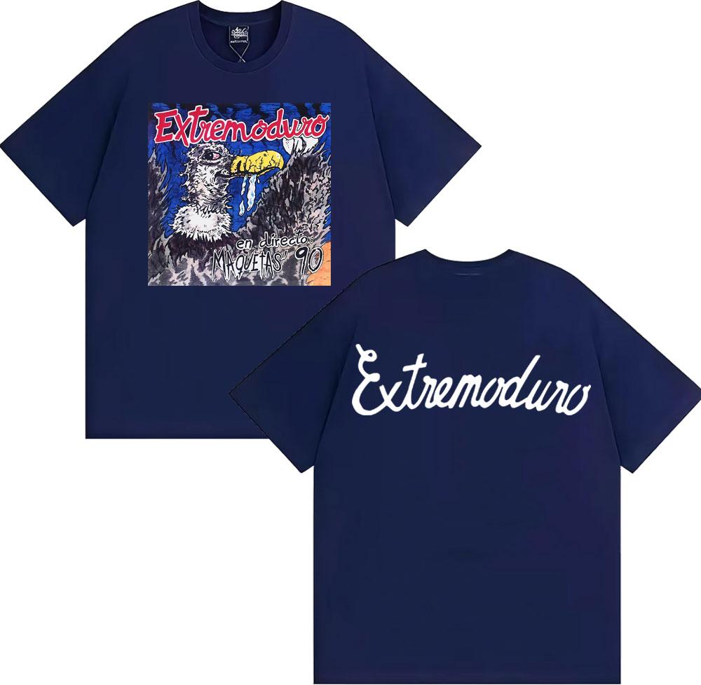 Rock Band Extremoduro En Directo Maquetas 90 Tshirts Unisex Women Fashion Hip Hop Street T Shirt Cotton Casual Oversized T Shirts