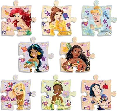 Disney Princess Puzzle Badge Pack Character Goods Miscellaneous Badge Puzzle Acrylic Puzzle Badge Acrylic Badge with Safety Pin EPOCH Single PB-02
