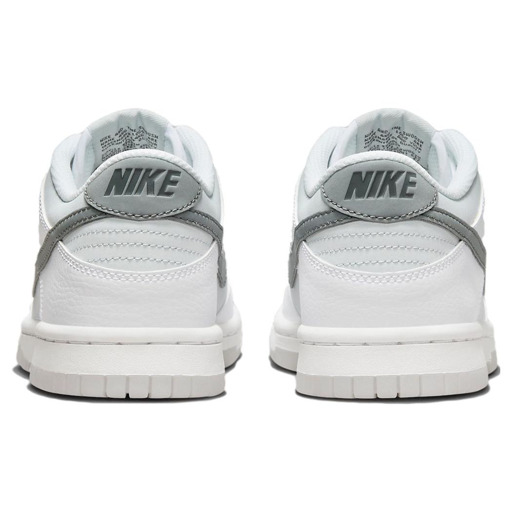 Детские кроссовки Nike Dunk Low GS Reflective Swoosh Белый футбольно-серый Pure-Platinum — фото 5