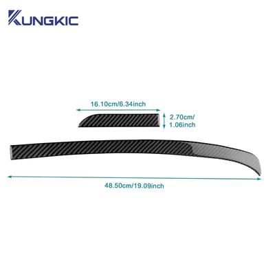 For Alfa Romeo 159 2005-2017 2018 Real Soft Carbon Fiber Car Driver Co-pilot Strip Sticker Accessories