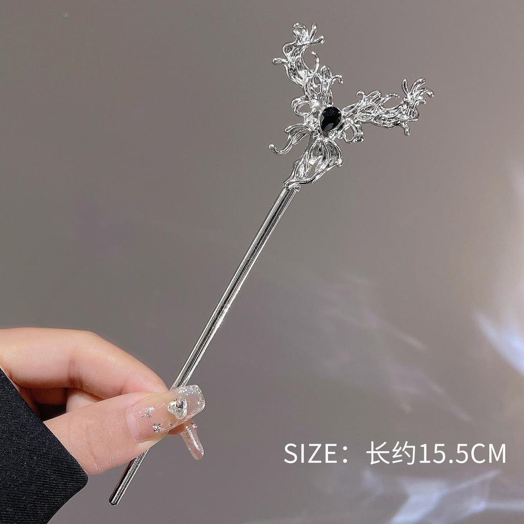 Retro Chinese Style Tassel Hair Clip For Women Hair Stick Pins Flower Handmade Hairpins Charm Jewelry Accessories Hair Ornaments