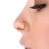 Fake Piercing Copper Women Girls Men Titanium Ring Twisted Rope Fake Nose Ring Nose Hoop Rings