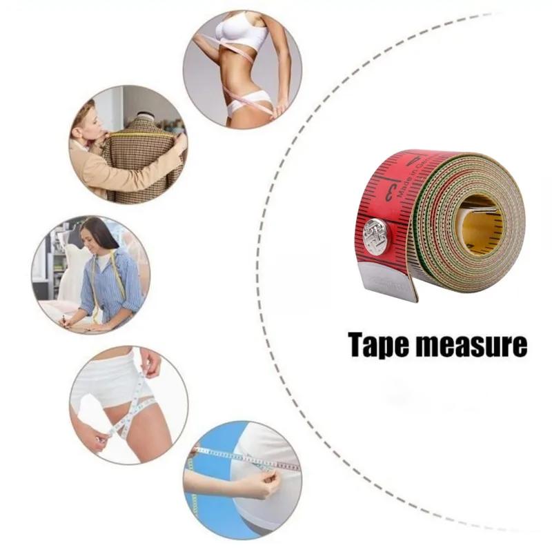 1PCS 1.5m Body Measuring Ruler Sewing Tailor Tape Measure Mini Soft Flat Ruler Centimeter Meter Sewing Measuring Tape