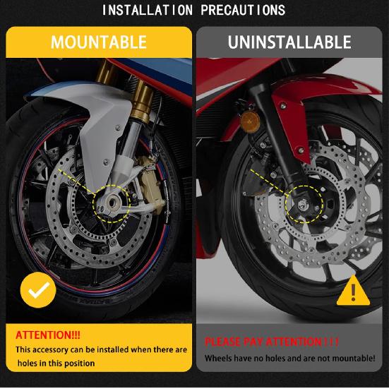 MFGZD Motorcycle Front Wheel Frame Protector Axle Slider Fit for MT-07 YZF-R3 R25 Z900/RS/SE MT-09 MT-09 SP XSR900/Abarth FZ-09 FJ-09 MT07 Tracer