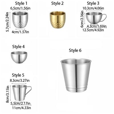Drinkware Stainless Steel Double Cup Durable Sturdy Drinking Cup Personalized Thicked Wine Mug Gift