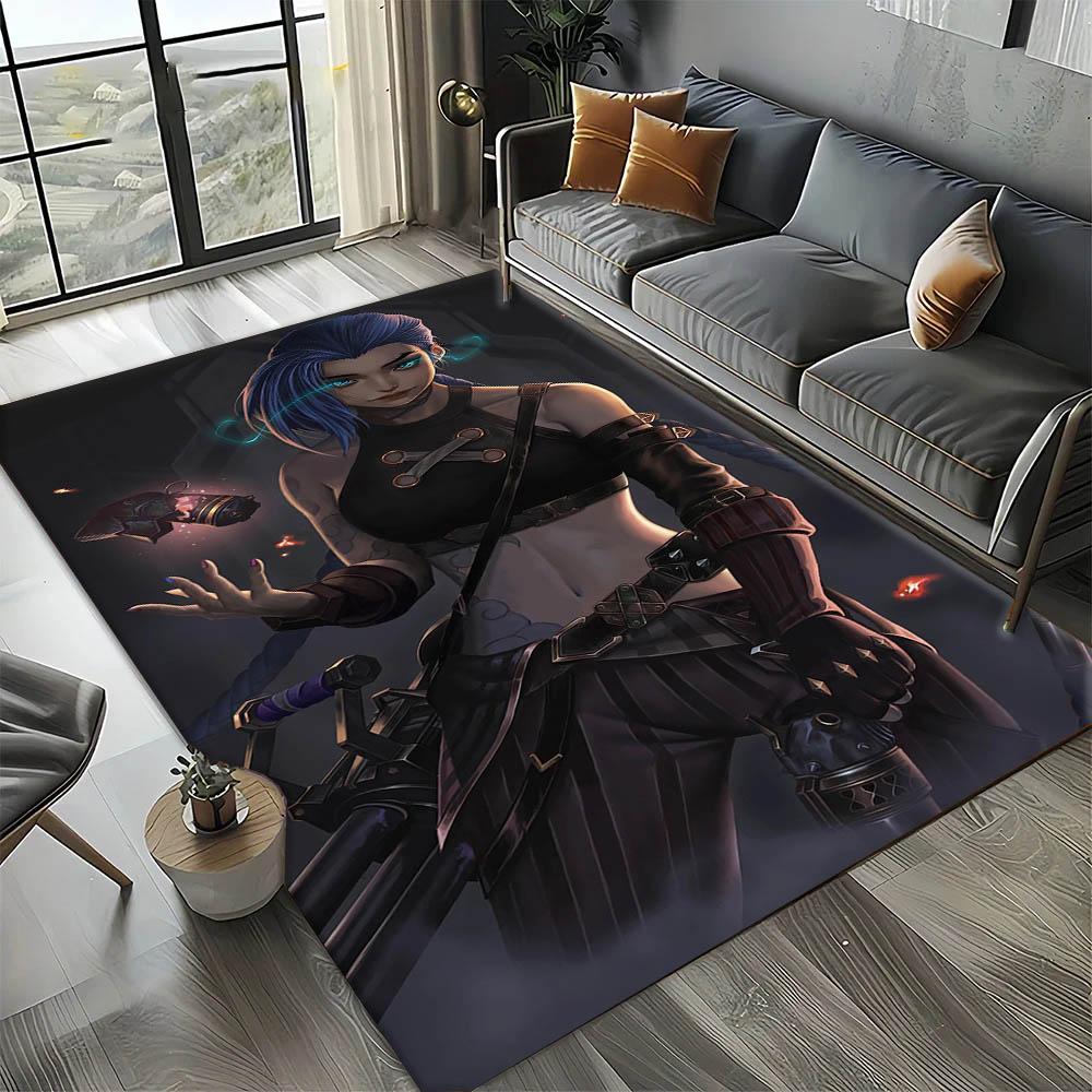 Video Game A-Arcane L-LOL Animation 3D Carpet Rug Art for Room Decor Home Kitchen KidsDoor Gift Kids Area Rug Non-slip Floor Mat